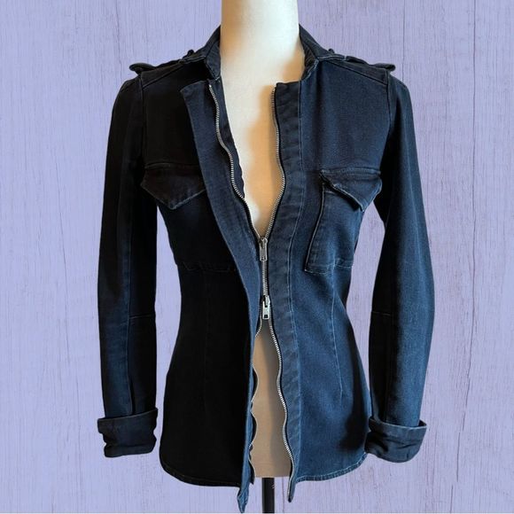 Isabel Marant Jackets & Blazers - Y2K Isabel Marant Etoile double zipper fitted denim shirt